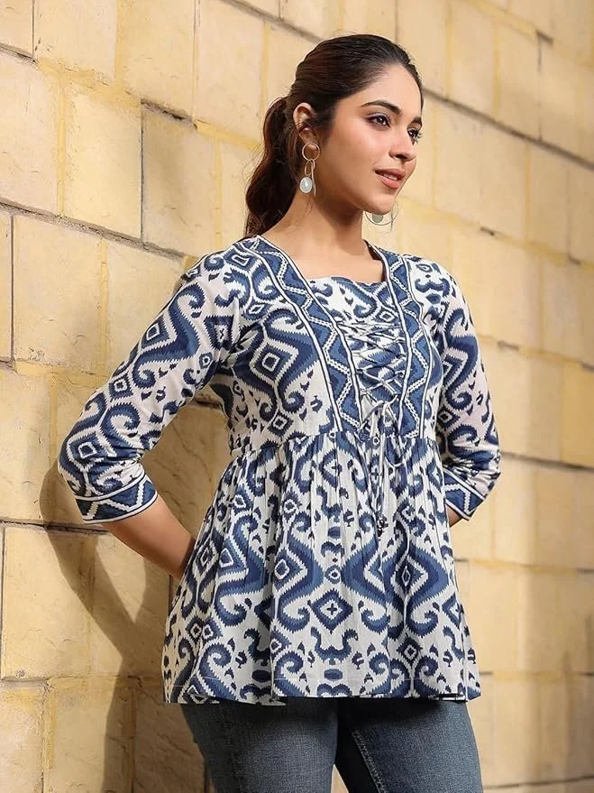 Regular Fit Tops Women Printed Shirt